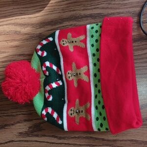 IGLOOS Holiday lighted cuff cap.